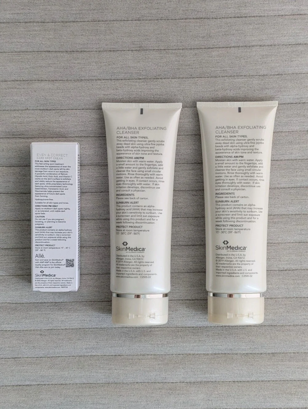 SkinMedica AHA/BHA Exfoliating Cleanser + Even & Correct